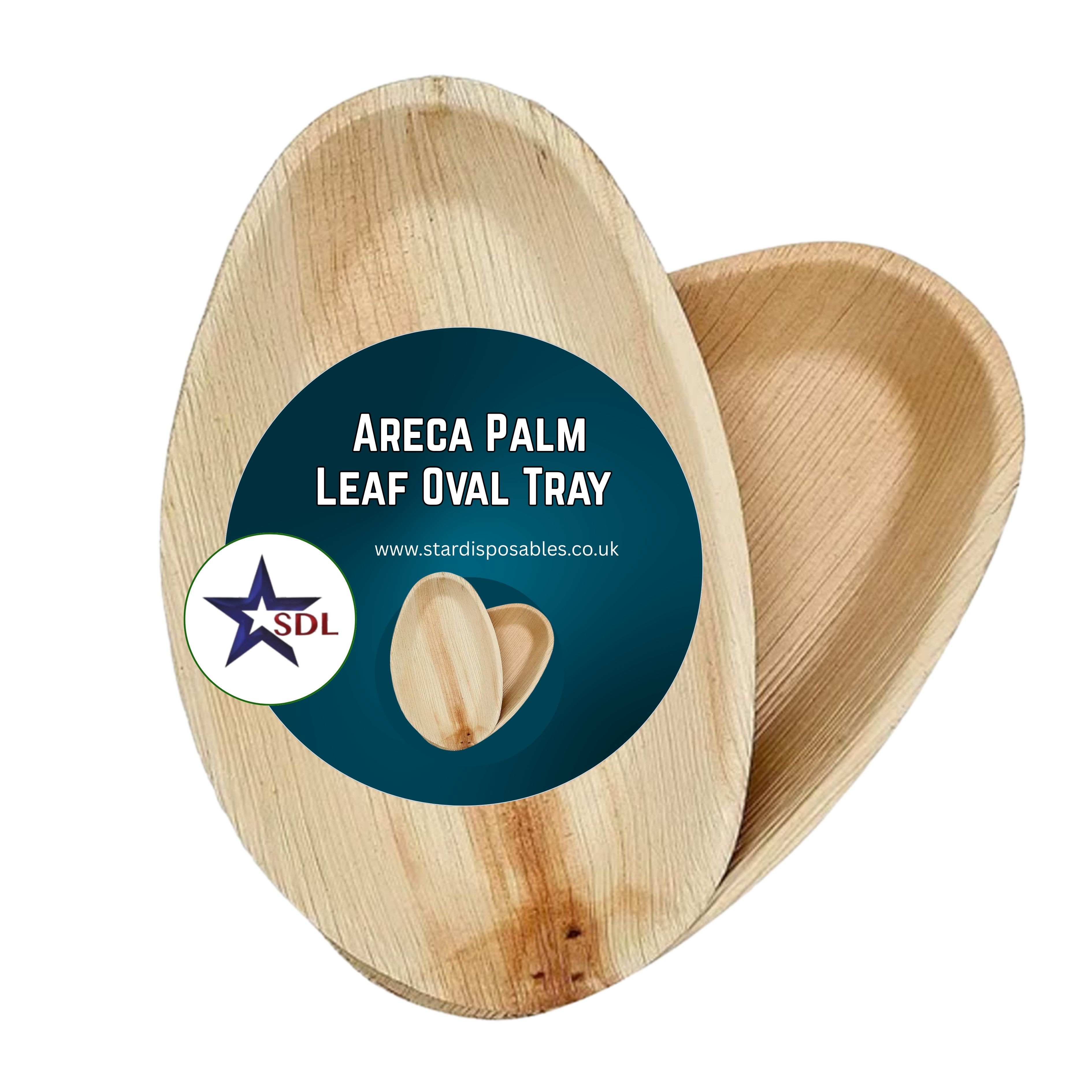 ARECAPALM LEAF OVAL TRAY